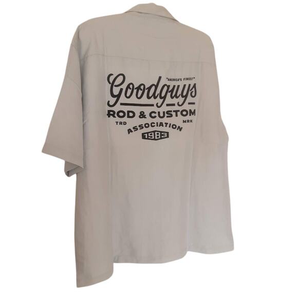 Goodguys Rod & Custom Association Button Up Shirt XL Gray - Picture 4 of 5